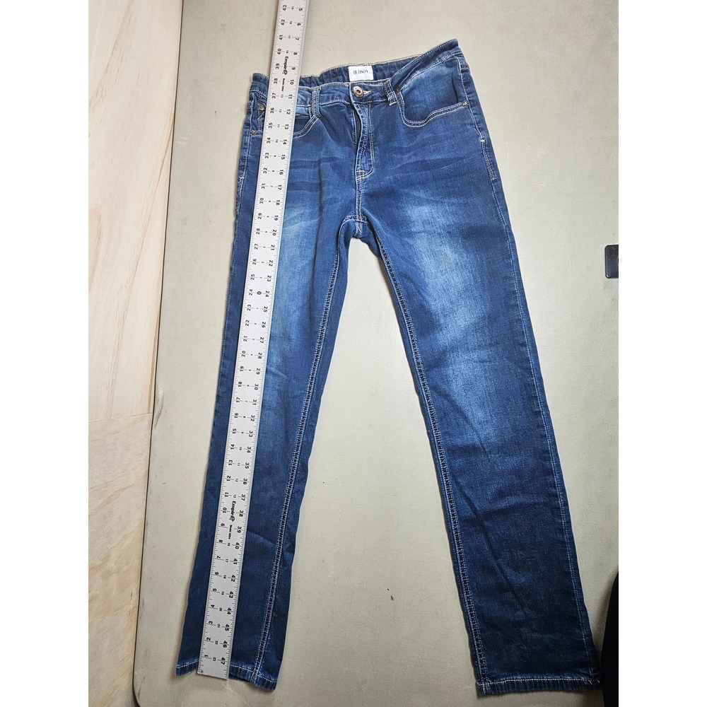 Hudson Womens Skinny Jeans Medium Wash Denim Blue Size 16 DN Stretch RN140977 - Picture 7 of 15